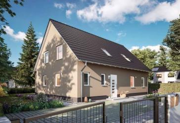 Zweifamilienhaus massiv gebaut, Preis inkl. Grundstück in Linden