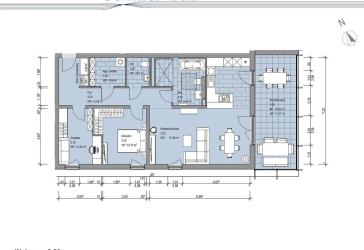 Großartige 3-Zimmer-Wohnung mit Gäste-WC ! Penthouse mit Dachterrasse !