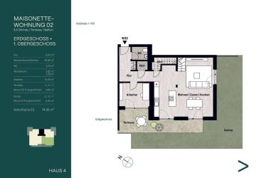 Vorschaubild Maisonettewohnung