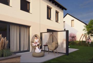 Zuhause in Olching:: Attraktives Reihenendhaus mit Garten, 117 m² Wohnfläche auf drei Etagen
