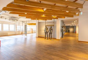 Repräsentativer 600m² Showroom, mit dem Sie ein Statement setzen - Echtholzparkett, Klima, Licht, Küche, provisionsfrei