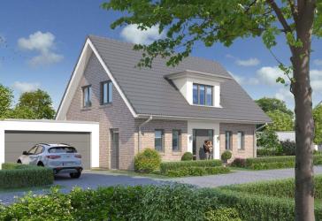 Neubau - zeitloses Einfamilienhaus mit Doppelgarage und PV-Anlage in der Bachstraße in Etelsen