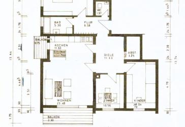 4 Zimmer Wohnung im Hochparterre
