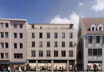 Bestlage in Augsburg - Neubau 3-Zi.-Wohnung mit französischem Balkon direkt am Stadtmarkt