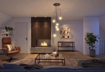 Außergewöhnliches Architekturhighlight: 4 Zimmer Maisonettewohnung mit Gartennutzung