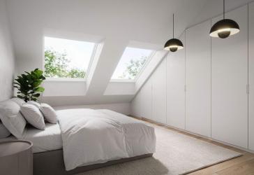Geförderter Wohnraum mit Mietpreisbindung - Top ausgestattete, helle 4-Zimmer-Wohnung im Dachgeschoss