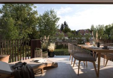 Gut geschnittene 3 Zimmer Wohnung mit XXL Südloggia!