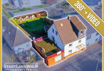 Geräumige Doppelhaushälfte mit Garage, Terrasse und Garten in Fischbach