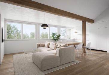Geförderter Wohnraum mit Mietpreisbindung - Top ausgestattete, helle 4-Zimmer-Wohnung im Dachgeschoss