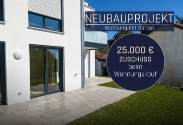 Sofort beziehbar, ruhige Lage! Neubauwohnung mit Gartennutzung in Süd-West Ausrichtung!