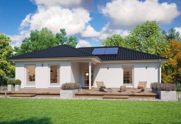 KfW-Förderfähiger Winkelbungalow Energieeffizienzklasse A+ inkl. 1.019 m² Baugrundstück in 18233 Ravensberg