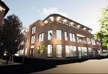Vermietung Ladenlokal EG im Neubau eines Wohn- und Geschäftshaus