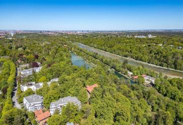 Elegante Parkwohnung in Münchens Bestlage am Isarhochufer in Solln
