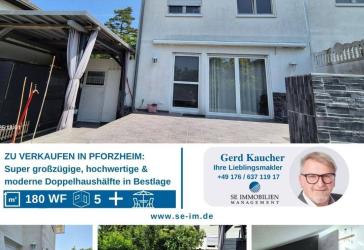 Hochwertige & moderne Doppelhaushälfte in Bestlage von Pforzheim zu verkaufen!