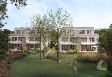 exklusive Wohnung mit eigenem Gartenanteil und Blick ins Grüne in Hamburg-Ohlstedt