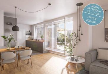Sonnige Eckwohnung mit 4 Zimmern und 2 Bädern im hochwertigen Neubau