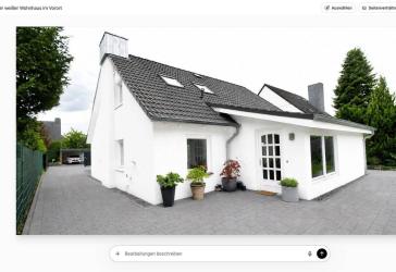 'Nachhaltiges Wohnen: Modernes Einfamilienhaus mit PV-Anlage und Wärmepumpe'