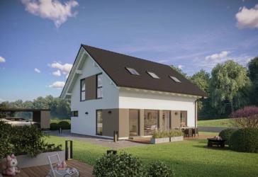 Modernes Neubau-Einfamilienhaus mit Garten in ruhiger Lage