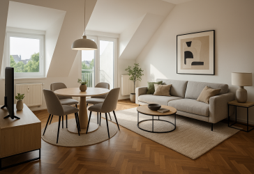 Wunderschöne, helle 3-Zimmer Dachgeschosswohnung mit Balkon in Mühldorf zu verkaufen