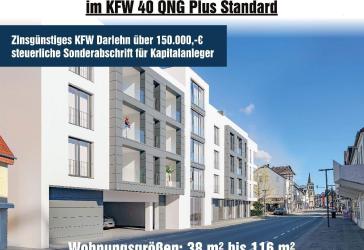 Neubauprojekt KFW 40 - QNG-Förderkredit in Bad Lippspringe Apartment mit Dachterrasse