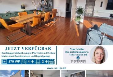 Großzügige 4 Zimmer-Penthouse Wohnung in Pforzheim zu vermieten!