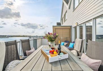Maisonettewohnung mit Blick auf Schlei, Ostsee und Hafenbecken