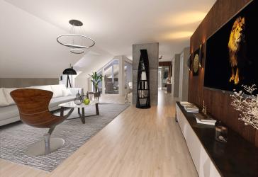 Reduziert: DG-Wohntraum + Appartement 25 qm - über den Dächern von Goldbach