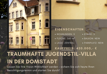 Denkmaltraum in der Domstadt Naumburg - Mehrfamilienhaus MFH oder FeWo