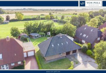 Bungalow in Norden mit Blick ins Grüne - nur Minuten vom Nordseestrand entfernt