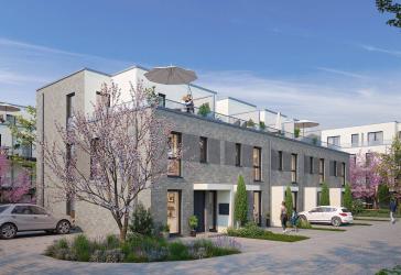 Bauteil 6 - Mittelhaus RH 03 - 'Ihr neues Stadthaus mit Flair und Dachterrasse wartet!'