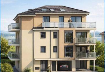 Neubau in Radolfzell: stadtnahe 3,5 Zi.- Wohnungen mit 2 xBalkon und Aufzug, nur 5 Einheiten!