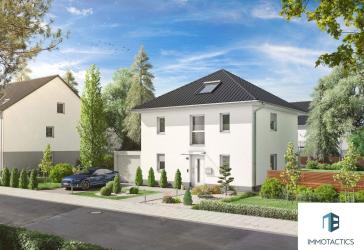 Moderne Neubau-Stadtvilla mit KfW-QNG-40 Plus-Zertifikat in Sprendlingen