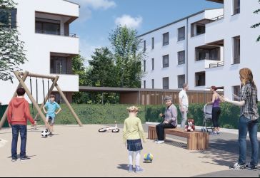 Mit Gartenanteil! Lichtdurchflutete Neubau-Eigentumswohnung mit 2,5 Zimmern