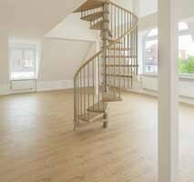 Traumhafte Dachgeschosswohnung, 65 qm, mit Galerie und riesigem Panoramafenster