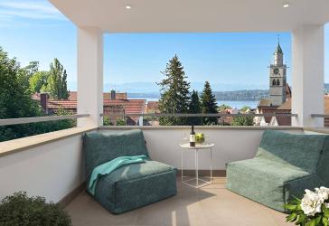 3-Zimmer-Neubauwohnung im Herzen von Überlingen mit Seeblick!