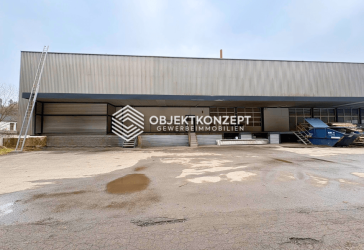 Vielseitige Lager- und Produktionshalle mit Gesamtfläche bis zu 1.500 m² verfügbar