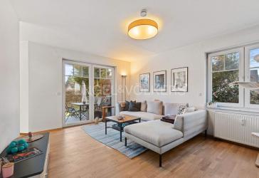 Solide Kapitalanlage: Vermietete 4-Zimmer-Wohnung mit Terrasse, Souterrain und Stellplätzen