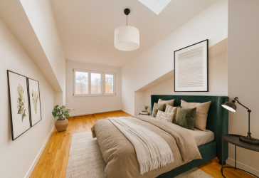 Helles Wohnen über den Dächern - Moderne 2-Zimmer-Dachgeschosswohnung mit Terrasse