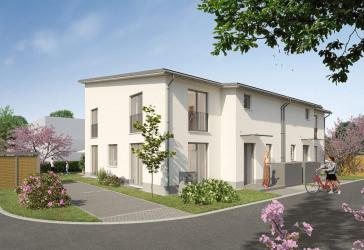 Neubau-Doppelhaushälfte in Feldrandlage mit Garten und Freisitz – Einziehen & Wohlfühlen