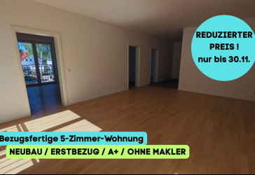 TOP-ANGEBOT: Erstbezug I Neubau I A+ I 5 Zimmer I Ohne Makler