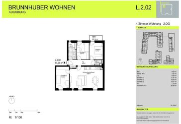 4-Zimmer-Wohnung in Augsburg / Schallerstraße