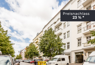 Preisnachlass sichern: Vermietete 5-Zimmer-Altbauwohnung mit Balkon & Wannenbad nahe Revaler Straße