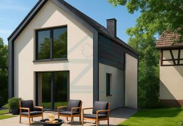 Neues Modulhaus-Einfamilienhaus mit 273 m² Grundstück in Trockenborn-Wolfersdorf