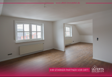 Moderne Dachgeschosswohnung in zentraler Wohnlage von Warsingsfehn