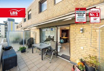 Maisonette-Wohnung mit großem Süd-Balkon, Gäste-WC, Fernwärme und Garage