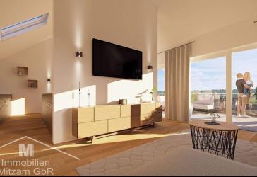 Penthouse-Feeling: Wohndomizil Arzberg - Naturlage mit Panoramablick im Altmühltal
