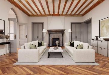 Herrschaftliche Altbau Etagenwohnung mit Garten in eleganter Westend Villa