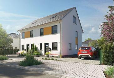 Doppelhaus, massiv gebaut, Preis inkl. Grundstück