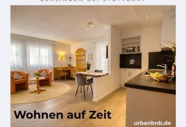 Zeitwohnen in Gerlingen: Moderne 2-Zimmerwohnung nahe Bosch, Trumpf & Thales - voll ausgestattet