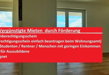 WBS erforderlich! Moderne Wohnung ab sofort bezugsfrei / barrierfrei / barrierearm